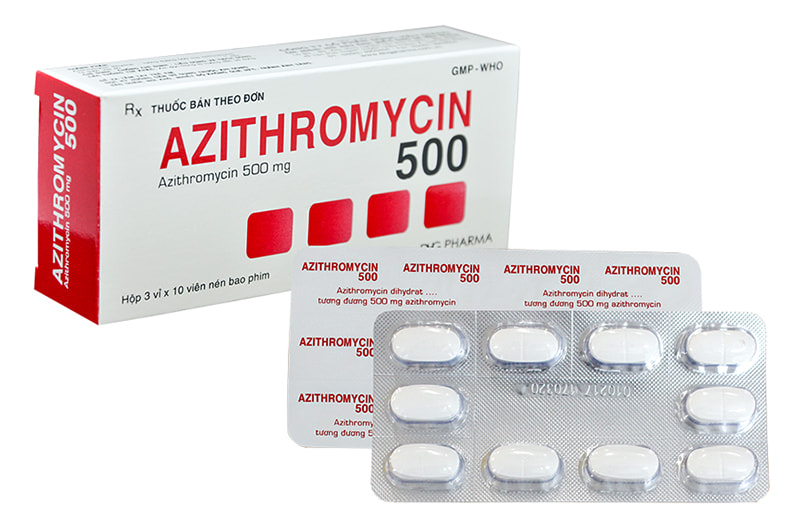 Thuốc kháng sinh Azithromycin có thể dùng để trị viêm lợi chảy máu chân răng