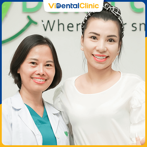 Khách hàng sở hữu hàm răng trắng sáng tại ViDental Clinic