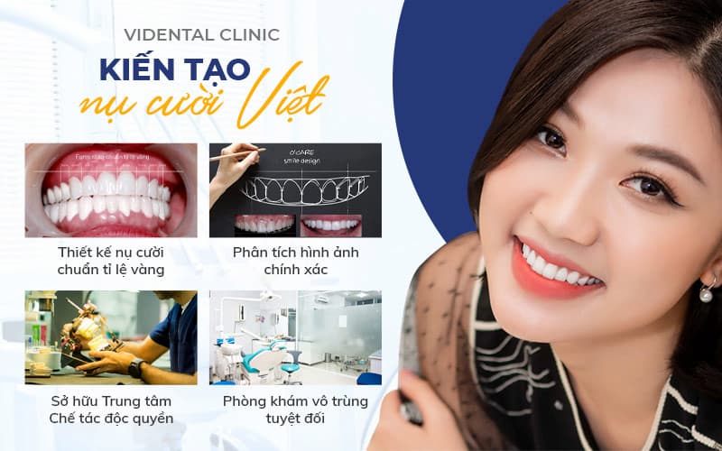 Vidental Clinc là địa chỉ nha khoa Hà Đông nổi tiếng với các dịch vụ thẩm mỹ răng, điều trị trước khi thẩm mỹ