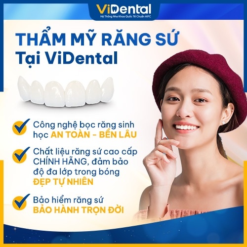 Sử dụng dịch vụ răng sứ tại ViDental Clinic