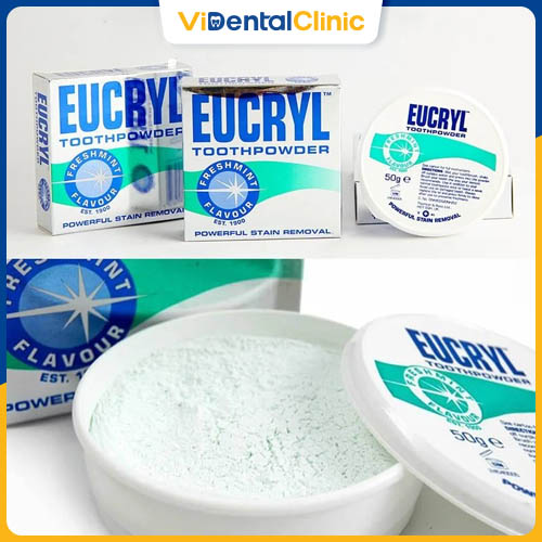 Bột tẩy trắng răng Eucryl có nguồn gốc từ Anh Quốc